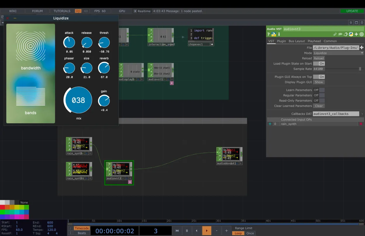 Soundscape VST setup