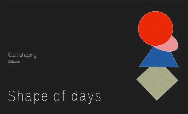 Shape of Days user journey screenshot 1